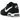 Nike Air Max Command Black White sneakers i en vinklet profil med sort læderoverdel, hvid swoosh og synlig Air unit i hælen