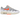 Nike Air Max 1 Patta Waves White Hyper Crimson sneakers i sideprofil med hvid mesh, grå bølgede overlays og orange detaljer