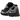 ASICS Gel-NYC Black Cement Grey sneakers i vinkelret visning med sort mesh overdel grå detaljer og snørebånd