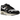 Nike Air Max 1 Patta Waves Black sneakers i sideprofil med sort bølget læderoverlay, grå mesh og hvid mellemsål med synlig Air unit.