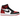 Jordan 1 High OG Ruby sneakers i et klassisk sideprofil med rød og hvid læderoverdel samt sorte snørebånd