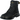 Dr Martens Tarik Black sneakers i en stilfuld vinkel med sort overdel, gule syninger og slidken sål