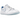 Jordan 1 Low Golf White Legend Blue sneakers i sideprofil med hvid overdel, blå detaljer, snørebånd og flad gummisål til golf.