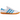 Adidas Hamburg White Sky Rush sneakers i sideprofil med hvid overdel i læder, blå detaljer, snørebånd og gummisål