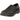 Dr Martens 1461 Black sneakers i sideprofil med klassisk sort glat læderoverdel, gule syninger og slidstærk gummisål