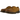 Dr Martens 1461 Tumbled Nubuck Desert Brown sneakers i sideprofil med brun nubuck overdel, gule syninger og sort gummisål