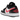 Jordan 1 Low Black Siren Red sneakers i sideprofil med sort læderoverdel, røde detaljer, hvid mellemsål og klassisk snøring