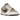 Nike Dunk Low Pegasus Pack Linen Phantom sneakers i et vinklet udsnit med lysebrun læderoverdel og hvide snørebånd