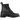 Dr Martens 1460 8-eye boot sneakers sideprofil med sort glat læder, gule syninger og gulning på sålen