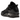 Jordan Spizike Low Black Cat sneakers i sort vinkelret sideprofil med ruskind og klassiske snørebånd