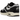 Nike Air Max 1 Patta Waves Black sneakers i sideprofil med sort bølget læder mudguard, hvid mesh og mørke detaljer