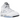 Jordan 5 Retro White Metallic sneakers i sideprofil med hvid overdel, sølvdetaljer, sorte snørebånd og synlig Air unit i sålen