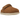 UGG Goldenstar Clog Chestnut sneakers i en vinkel med brun ruskind overdel, rem og hvid plateau sål