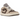 Jordan 1 Low SE Enigma Stone Pale Ivory sneakers i en vinkel med ruskindsoverdel, snørebånd og kontrastfarvet swoosh