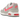 Nike Air Max Command Hyper Punch sneakers i sideprofil med hvid læderoverdel, pink swoosh og synlig Air unit i sålen