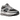 New Balance Abzorb 2000 Silver Metallic-Faded Black sneakers i sideprofil med sølvfarvet mesh overdel og sorte snørebånd