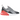 Nike Air Max 270 Wolf Grey Anthracite Bright Crimson White sneakers i vinkel med grå mesh overdel, hvid sål og rød Air enhed