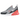 Nike Air Max 270 Wolf Grey Anthracite Bright Crimson White sneakers i sideprofil med grå mesh og rød Air enhed i hælen