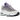 Nike Air Max 95 OG Big Bubble Grape sneakers i vinkelvisning med lilla og turkise detaljer, hvid mesh og snørebånd