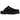 Dr Martens Zebzag Mule Black E.h Suede sneakers i vinkelret visning med sort ruskind overdel, åben hæl og markant sål
