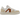 ARKK Copenhagen Uncover White Amber Brown sneakers i sideprofil med hvid overdel, brune detaljer og snørebånd
