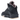 Jordan 5 Retro PSG Paris Saint-Germain Off Noir sneakers i vinkelvisning med sort overdel, snørebånd og synlig Air unit i sålen