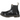 Dr Martens 2976 Patent Black sneakers i sideprofil med blank sort laklæderoverdel, elastikside og klassisk gule syninger langs sålen