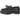 Dr Martens Adrian Bex Black sneakers i vinkelret visning med sort glat læder, frynser, kvaster og tyk mellemsål