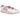 Adidas Taekwondo Caroline Hu x CLOT Pink Silver sneakers i vinkelret visning med pink overdel og sølvdetaljer samt snørebånd
