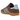 Adidas Gazelle Indoor Preloved Brown Clear Sky Gum sneakers i sideprofil med brun overdel, blå detaljer og gummisål