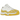 Air Jordan 11 Retro Low Yellow Snakeskin sneakers i sideprofil med hvid overdel og gult slangeskindsmønster langs sålen