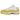 Air Jordan 11 Retro Low Yellow Snakeskin sneakers i en vinkel med hvid overdel og gult slangeskindsdetalje på mudguard