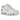 Nike Shox TL White Metallic Silver Max Orange sneakers i sideprofil med hvid overdel, sølvdetaljer og orange stødabsorbering