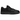 New Balance 550 Triple Black sneakers i sideprofil med sort læderoverdel, snørebånd og gummisål
