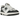 New Balance 550 White Dark Green sneakers i sideprofil med hvid læderoverdel, mørkegrøne detaljer og snørebånd