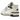 New Balance 550 Cream Black sneakers i sideprofil med cremefarvet læderoverdel, svajende sort logo og flade snørebånd