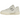 New Balance 550 Rattan Sea Salt sneakers i en vinklet profil med ruskind og hvid snørebånd