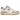 New Balance 550 White Incense Driftwood sneakers i vinkelret visning med hvid læderoverdel, brune detaljer og snørebånd