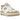 New Balance 550 White Incense Driftwood sneakers i sideprofil med hvid overdel i læder, beige detaljer og flade snørebånd