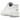 New Balance 550 White Grey sneakers i vinklet visning med hvid overdel i læder og grå detaljer samt snørebånd