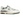 New Balance 550 New Spruce Mini Logo sneakers i en hvid og grøn sideprofil med snørebånd og perforeret tåboks