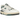 New Balance 550 New Spruce Mini Logo sneakers i en vinklet profil med hvid læderoverdel og grønne detaljer samt snørebånd
