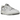 New Balance 550 Salt and Pepper sneakers i en vinklet profil med hvid læderoverdel, grå ruskinddetaljer og klassiske snørebånd