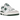 New Balance 550 Green sneakers i et klassisk sideprofil med hvid læderoverdel, grønne detaljer og gummisål