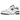 New Balance 550 Green sneakers i sidemodel med hvid læderoverdel og grønne detaljer samt snørebånd på gummisål