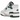 New Balance 550 Green sneakers i vinkelret visning med hvid overdel, grønne detaljer og klassisk snøring
