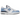 New Balance 550 White Carolina Blue sneakers i sideprofil med hvid læderoverdel og lyseblå detaljer samt snørebånd
