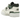 New Balance 550 Angora Green sneakers i sideprofil med hvid overdel i læder og grønne detaljer samt snørebånd