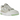 New Balance 550 Turtledove Green Aura sneakers i sideprofil med hvid læderoverdel og grønne detaljer samt snørebånd