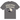 Broken Planet Find Your Balance T-shirt Ash Grey sneakers i en klassisk frontvisning med gråt stof og hvidt grafisk brystprint.
